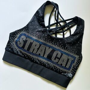 Illusive Apparel Black Stray Cat Sports Bra